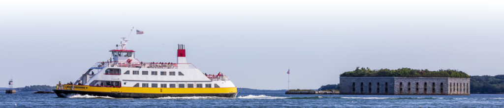 A ferry in Casco Bay